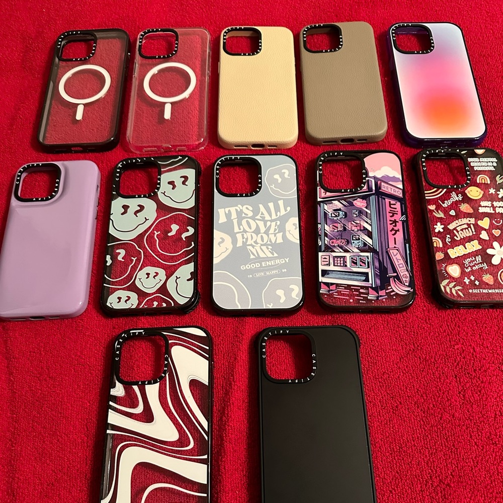 Iphone 14 pro max Apple,Castify and Wildflower Cases all 20 dollars each.